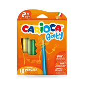 Carioca 42819 Jumbo Üçgen Bebek Kuru Boya Kalemi 10'lu