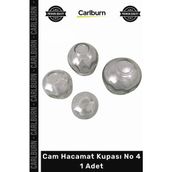 Carlburn #hacamat Profesyonel Kaliteli Vakumlu Dayanıklı Hijyenik Tıbbi Cam Hacamat Kupası No 4 1 Adet