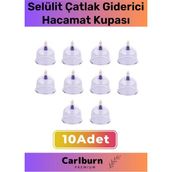 Carlburn Premium Series Çatlak Vakumlu 5 Numara 10 Adet Hacamat Kupası