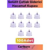 Carlburn Premium Series Çatlak Vakumlu 5 Numara 100 Adet Hacamat Kupası