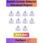 Carlburn Premium Series Çatlak Vakumlu 5 Numara 20 Adet Hacamat Kupası