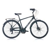 Carraro Elite 706 Siyah Gri Krom 21 Vites 28 Jant 52 Kadro HD Fren Şehir Bisikleti