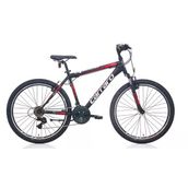 Carraro Speed 240 V Fren 24 Jant 21 Vites 36 cm Mat Siyah Kırmızı Koyu Kırmızı Dağ Bisikleti