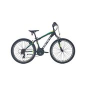 Carraro Speed 240 V Fren 24 Jant 21 Vites 36 cm Mat Siyah Yeşil Koyu Yeşil Dağ Bisikleti