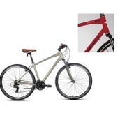 Carraro Sportive 220 406H V 28 Jant 21 Vites Mat Krom Kırmızı Siyah Beyaz Erkek Şehir Bisikleti