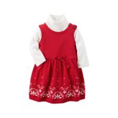 Carter's 127G258 Kırmızı 2'Li Kız Bebek Set