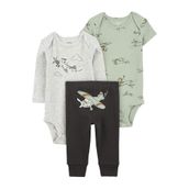 Carter's Erkek Bebek 3'lü Body ve Pantolon Set