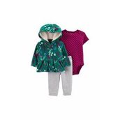Cartü Kız Bebek 3'lü Giysi Set