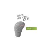 Carub BR6219621 Gri Vites Topuzu Kılıfı Silikon Oval Masajlı