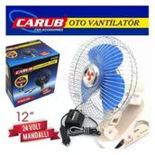 Carub Br6400405 24 Volt 12" Çakmak Fişli Mandallı Oto Vantilatör