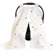 Casadora Baby Happy Tony Organik Pamuklu Upf 30+ Uv Korumalı Müslin Çıtçıtlı Puset Örtüsü - Naturel - Standart