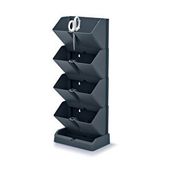Cascade Mini 8'li Antrasit Modüler Dikey Duvar Saksı Seti