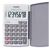 Casio LC-401LV-WE 8 Hane Beyaz Cep Tipi Hesap Makinesi
