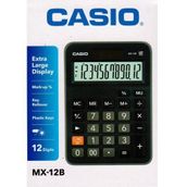 Casio MX-12 B Siyah 12 Hane Renk Hesap Makinası
