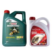 Castrol Magnatec 10W-40 A3/B4 4 lt Motor Yağı + 3 lt Kırmızı Antifriz