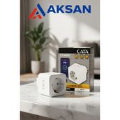 Cata CT-4010 16 Amper Wi-Fi Akıllı Priz - Telefondan Kontrollü, Uzaktan Kumandalı, Zaman Ayarlı Priz - 1 Adet