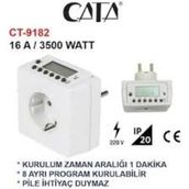 Cata Digital Zaman Saati Akıllı Priz - 1 Adet
