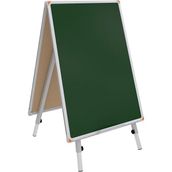 Çatı Tipi Çift Yüzlü Yazı Tahtası, Yeşil-Siyah, 60X85 Cm, Çok Renkli - Açık Bej - Seçenek 1