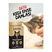 CATİX Kedi Ense Bit Pire Kene Deri Bakımı Bitkisel 3x1 ml 1-5 Kg