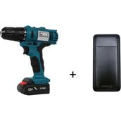 CatPower E5102 20 V 1.5 Ah Li-İon Çift Akülü Vidalama Matkap + S125q Akdeniz Taşınabilir Şarj Cihazı