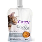 Catty Bistro Ördekli ve Balkabaklı 100 gr Krema Kedi Ödül Maması