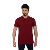 Cazador 4613 Bordo Polo Yaka Erkek T-Shirt