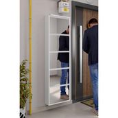 Ceha 5'li Metal Ayakkabılık - Kar Beyaz/aynalı