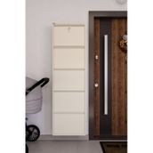 Ceha Kilitli 5'li Metal Ayakkabılık - Krem K.AYK-5 /AB1013/KL Krem