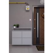 Ceha Tablalı 4'lü Metal Ayakkabılık - Gri