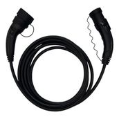 Cekar Store Hims 11KW Tip 2 Premium Elektrikli Araç Şarj Kablosu 5 Metre - Siyah, IP54 Suya Dayanıklı, Tüm Elektrikli Araçlarla Uyumlu