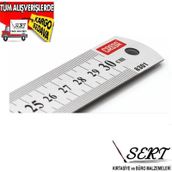 Çelik Cetvel 30 cm. Paslanmaz