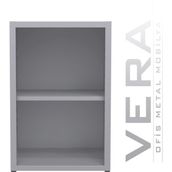 Çelik Dosya Dolabı Kapısız Evrak Dolabımetal Dolap Ofis Dolapları Arşiv 50X50X75 - Açık Gri