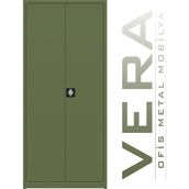 Çelik Dosya Dolabı Metal Dolap Ofis Dolapları Arşiv , Garaj , Bahçe , Kiler , Balkon - Yeşil - 80X38X180