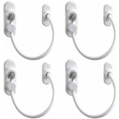 Çelik Halatlı Kilit Pvc Pencere Emniyet Çocuk Güvenlik Kilidi (4 Adet)
