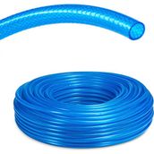 Çelik Pvc Şeffaf Örgülü Hortum Mavi Renk 1 1/4 (Iç Çap 32 Mm) 50 Metre