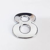 Cemax 3.75 cm Krom Yapışkanlı 8 Rakamı