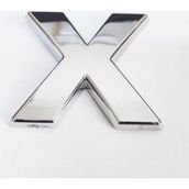 Cemax 3.75 cm Krom Yapışkanlı X Harfi
