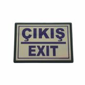 Cemax Büyük 13x8.5 cm Çıkış Exit Yönlendirme Levhası