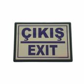 Cemax Küçük 10X7 cm Çıkış Exit Yönlendirme Levhası