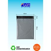 Cepsiz Kargo Poşeti 22 x 30 + 5 cm (100 Adet)