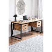 Ceramical MS2C 70x140 cm 4 Çekmeceli Çam Ofis Çalışma Masası