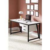 Ceramical MS2C 70x140 cm Çekmeceli Beyaz Ofis Çalışma Masası