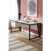 Ceramical MS2C 70x160 cm Çekmeceli Beyaz Ofis Çalışma Masası