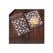 ÇET PACK 50 ADET ŞEFFAF PAPATYA DESENLİ ŞEKER KURABİYE POŞETİ BABY SHOWER DOĞUM GÜNÜ HEDİYE JELATİNİ 13X8 CM
