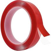 CetKing Çift Taraflı Bant Şeffaf Silikonlu Su Geçirmez Akrilik Montaj Bandı Çerçeve Resim Montaj Bandı (15MMX5METRE)