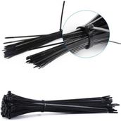 Çetsan 3, 6X250 Siyah 25CM Kablo Bağı Plastik Cırt Kelepçe TOPLAYICI-100 Adet, Sekatech