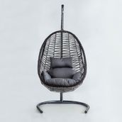 Cewi Cosmo Swing Gri Rattan Gri Oturumlu Salıncak
