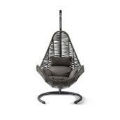 Cewi Zen Swing Kahve Rattan Kahve Oturumlu Salıncak