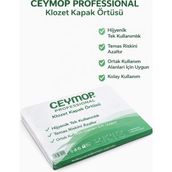 Ceymop Klozet Kapak Örtüsü 250 Adet Tek Kullanımlık Hijyenik Tuvalet Kapak Örtüsü - Beyaz