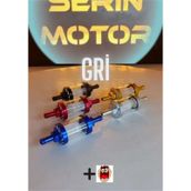 Cg Cup Motosiklet Temizlenebilir Gri Benzin Filtresi+stcker